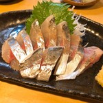 石臼挽き手打 蕎楽亭 - あじの刺身 1,000円