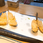 石臼挽き手打 蕎楽亭 - 季節の天ぷら 鱚とメゴチ