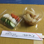 もりもり弁当 - ぬか漬け￥150らっきょう￥700