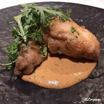 カーサ・デル・チーボ - 鮟鱇の肝と鮟鱇のFritto