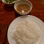 ステーキ&ハンバーグ専門店 肉の村山 - ﾗｲｽ・ｽｰﾌﾟ・ｻﾗﾀﾞ