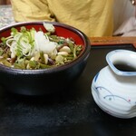 Korian - 家内の「冷やし山菜そば」780円税込です