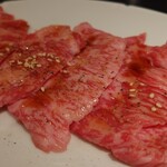 黒毛和牛焼肉 七甲山 - 黒毛和牛カルビ定食＠¥900