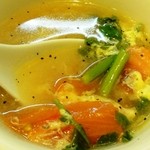 中国麺飯 勇 - トマトde酸辣湯スープ。すっぱ美味しい！