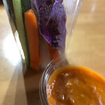 炭焼 おかげさん - スティックサラダ、味噌ディップ