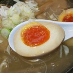 春木屋 - 切り玉(煮玉子)￥100(R1.12.20撮影)