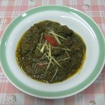 インド･パキスタン料理 ホット・スプーン - マトンサグ（マトンとほうれん草のカレー・日替わり）