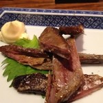 稲毛屋 - 鰹のはらもの燻製（\450）