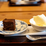 柚木元 - 2020.4 マイヤーレモンのアイスクリーム 旭松食品のおからパウダーで作ったパウンドケーキ