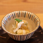 柚木元 - 2020.4 油揚げで巻いて出汁でサッと煮た「蕗の信太巻」