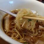 中華そば しば田 - 中華そば食べ進める