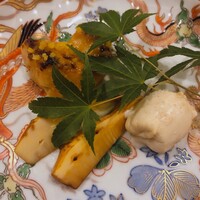 鮨ひろ瀬 - 鰆と白子と筍