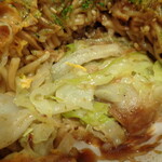 Hanachan - 広島焼き「そば・肉・玉子」（700円）・「そばダブル」（200円増）・「野菜ダブル」（150円増）