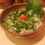 こば串焼 - 皮湯引き