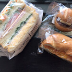 サンドイッチ&サラダ ニコ - ミックスサンド・みかんベーグル・あんバター