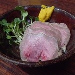 もつ焼き 大渕 - 2012.3 タンの味噌漬（350円）