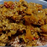 栄夏 - パプリカキーマカレーライスのアップ