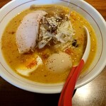 天山 - 味噌ラーメンに味玉