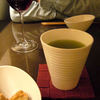 居酒屋おふろ - ドリンク写真:グラス（赤）ガルナッチャ 600円　静岡産抹茶入り煎茶 400円