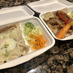 びすとろMARU - 自家製ベーコン木の子温泉玉子クリームリゾット＆ポークジンジャー雑穀ごはん