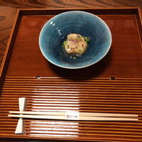 味 ふくしま - 塗盆に箸