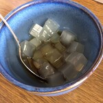 海づくし - デザートは黒蜜寒天