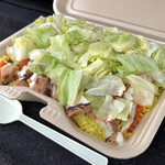 ペリペリチキン オキナワ - ＊ペリチキ オーバーライス（¥600）
＋レタス（¥100）