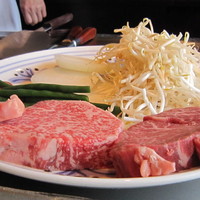 鉄板焼　恵比寿 - ランチ　ヒレとサーロイン