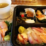 まるさん松本 - お造りデラックス弁当