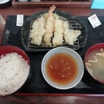 武蔵野 - ミックス天定食（６００円）