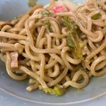 原点 - 「油そば」（600円）の麺アップ