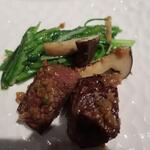 中国飯店 富麗華 - 麗酒炒和牛＜和牛フィレ肉の富麗華酒炒め＞ズームアップ