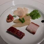 中国飯店 富麗華 - 特製六福盆＜特選前菜の盛り合わせ＞ズームアップ