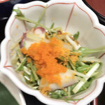 下田寿司 - タコと水菜