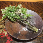 うなぎ屋酒坊・画荘 越後屋 - コシアブラ天ぷら