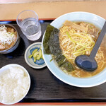 ラーメンショップ - ネギラーメンのCセット　1,070円