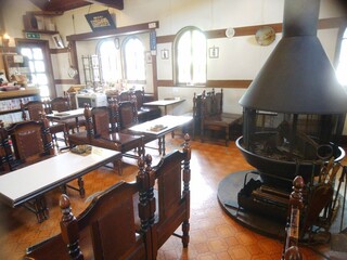 Tannen Tei - You can see Mount Asama from the window.