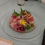 鶏だしおでんと骨付き鶏 ひなや - 追加で頂いたとりわさ