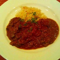 キノシタ - 牛肉ときのこのトマト煮込み　バターライス