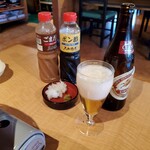 Kyuubee Ya - 冷えて無い瓶ビールです〰️❗( ´ﾟдﾟ｀)ｱﾁｬｰ