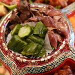 中國菜 神谷 - ホタルイカ、きゅうり、レバー