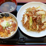 めんふぁん食堂 - 焼きそばセット　980円
