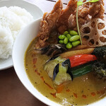 アプランティ - 枝豆パラク・ココナッツスープカレー1150円税込