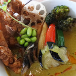 アプランティ - 枝豆パラク・ココナッツスープカレー1150円税込