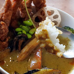 アプランティ - 枝豆パラク・ココナッツスープカレー1150円税込