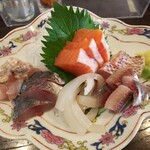 金町製麺 - 刺身盛