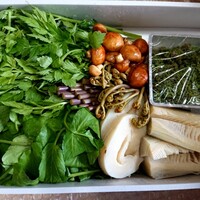 比良山荘 - セリ、クレソン、なめこ、わらび、筍、花山椒