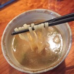 浜堂ラーメン - 麺のリフトアップ