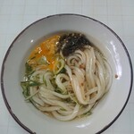 谷川米穀店 - うどん(小・冷)と卵(生卵)、１杯目