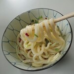 三嶋製麺所 - 麺のリフトアップ